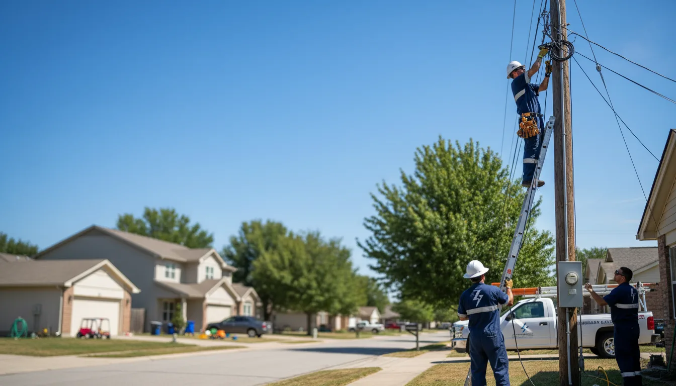 Residential electrician providing installation services in Rockvale, CO